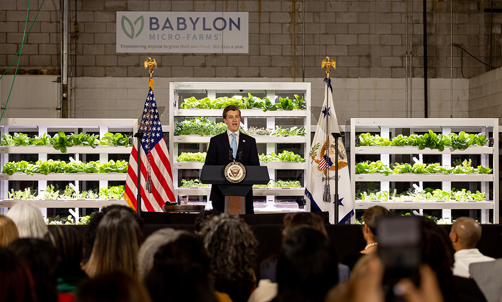 CEO Alexander Olesen’s Remarks During Vice President Harris’s Visit to Babylon Micro-Farms